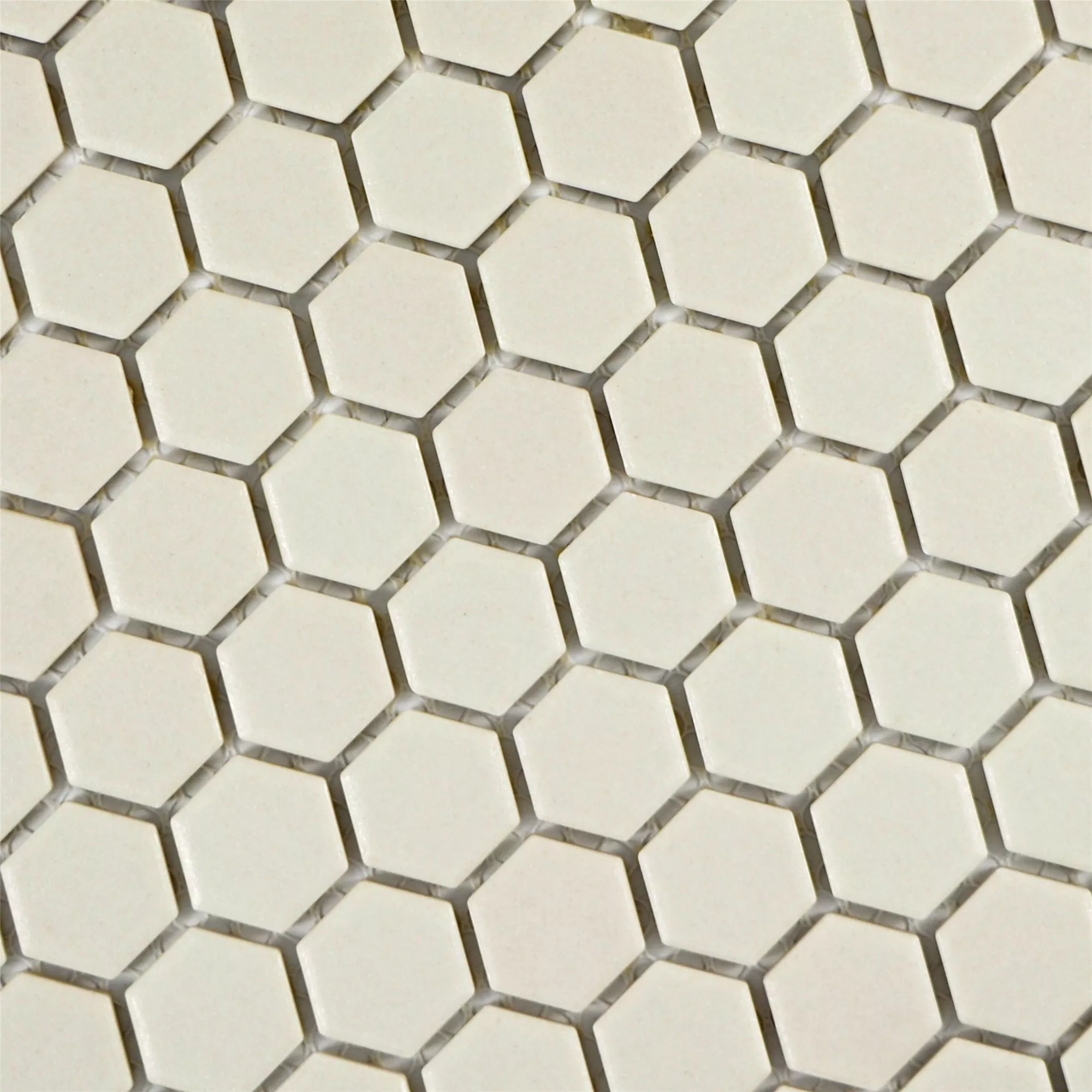 Keramika Mozaik Pločice Šesterokut Zeinal Neglaziran Svjetlobež R10B