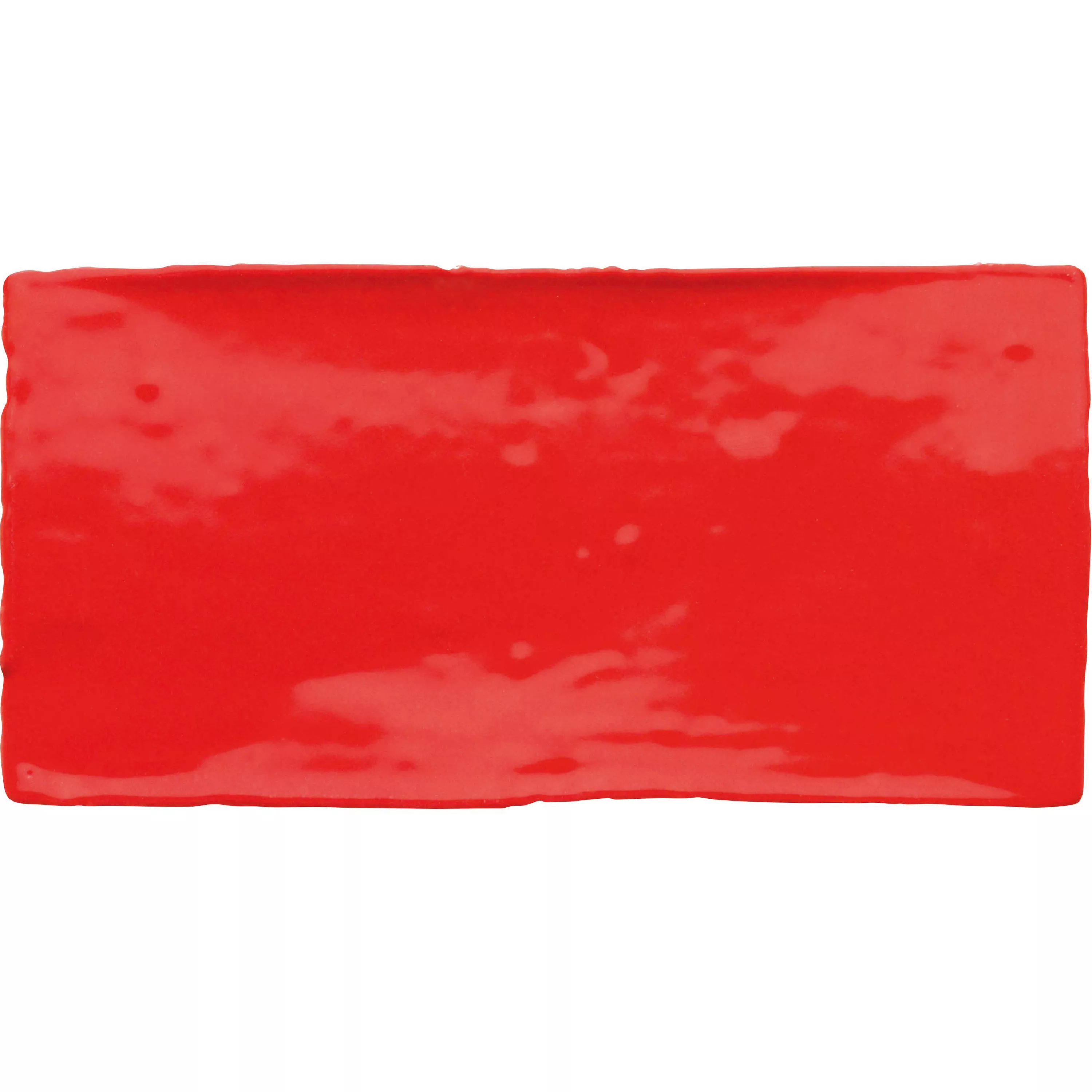 Zidne Pločica Algier Ručno Izrađen 7,5x15cm Crvena