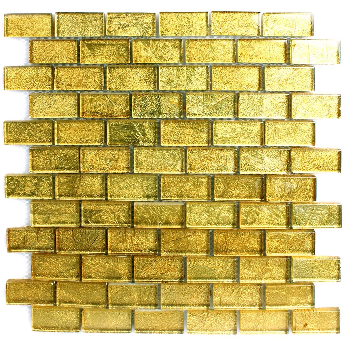 Stakleni Mozaik Pločice Zlatna 23x48x8mm
