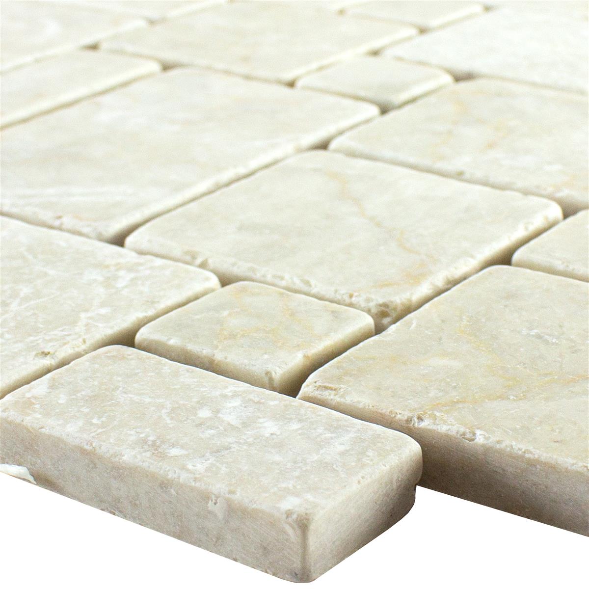 Prirodni Kamen Mramor Mozaik Pločice Kilkenny Cream
