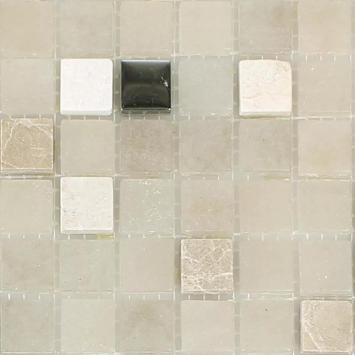 Uzorak Mozaik Pločice Staklo Prirodni Kamen Mix Freyland Bež