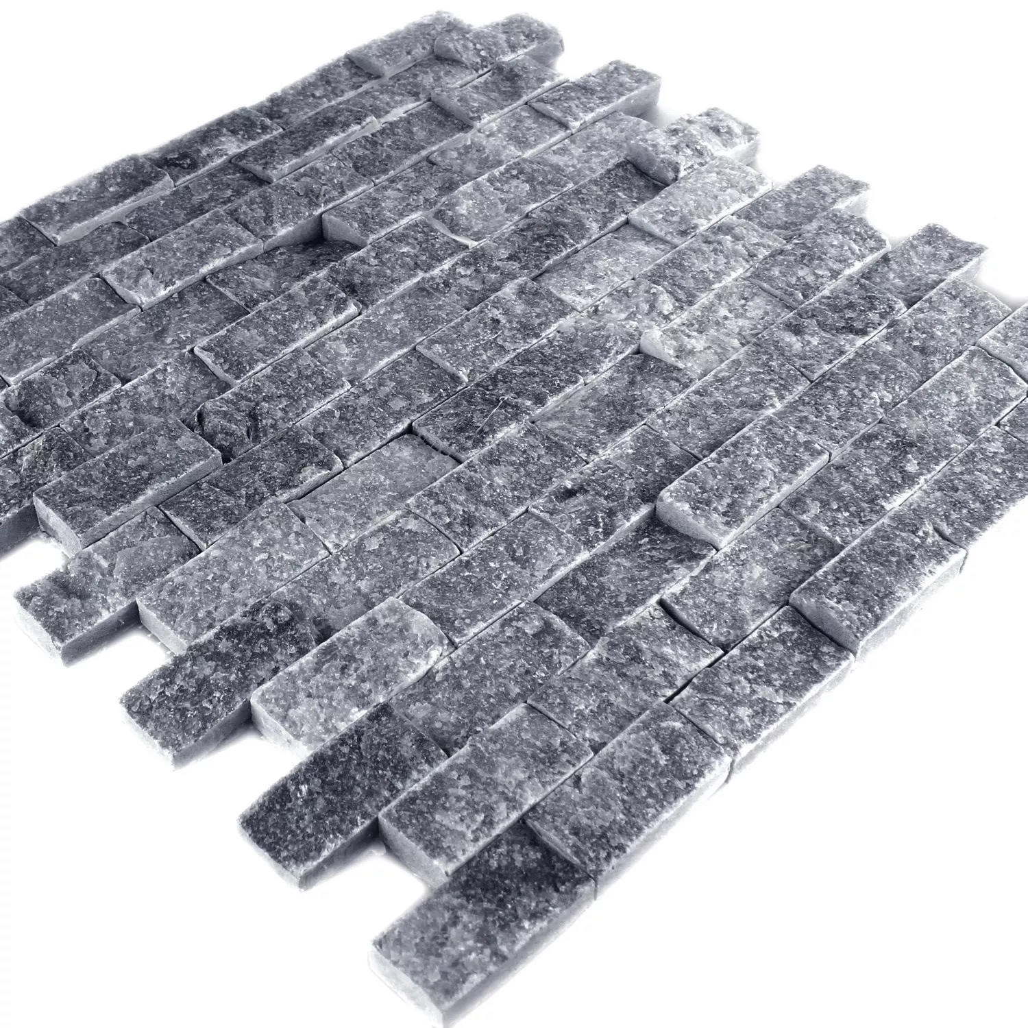 Mozaik Pločice Mramor Visso Nero 3D