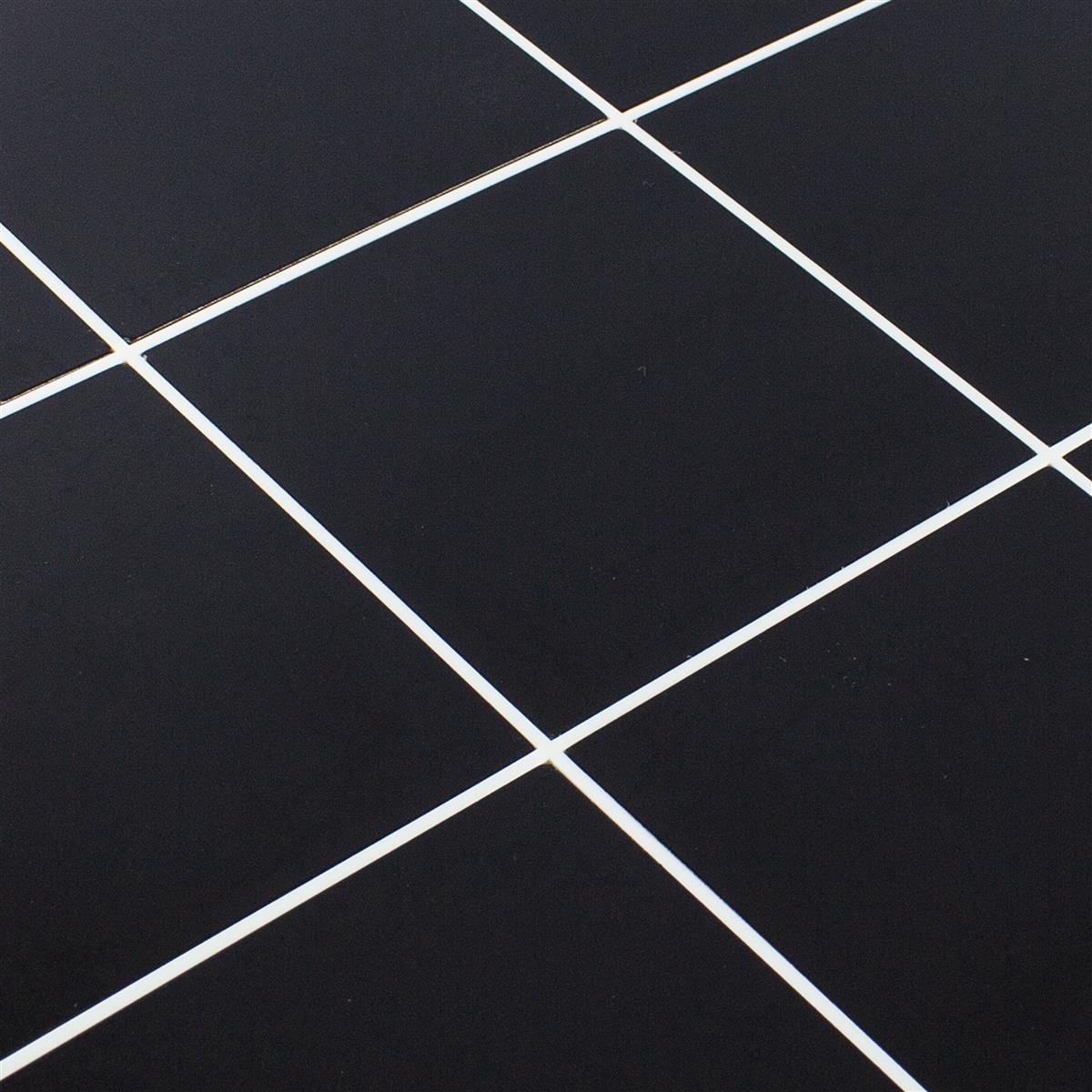 Aluminij Mozaik Pločice Lenora Samoljepljiv Crna