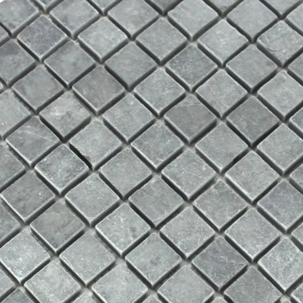Uzorak Mozaik Pločice Kvarcit Prirodni Kamen Antracit