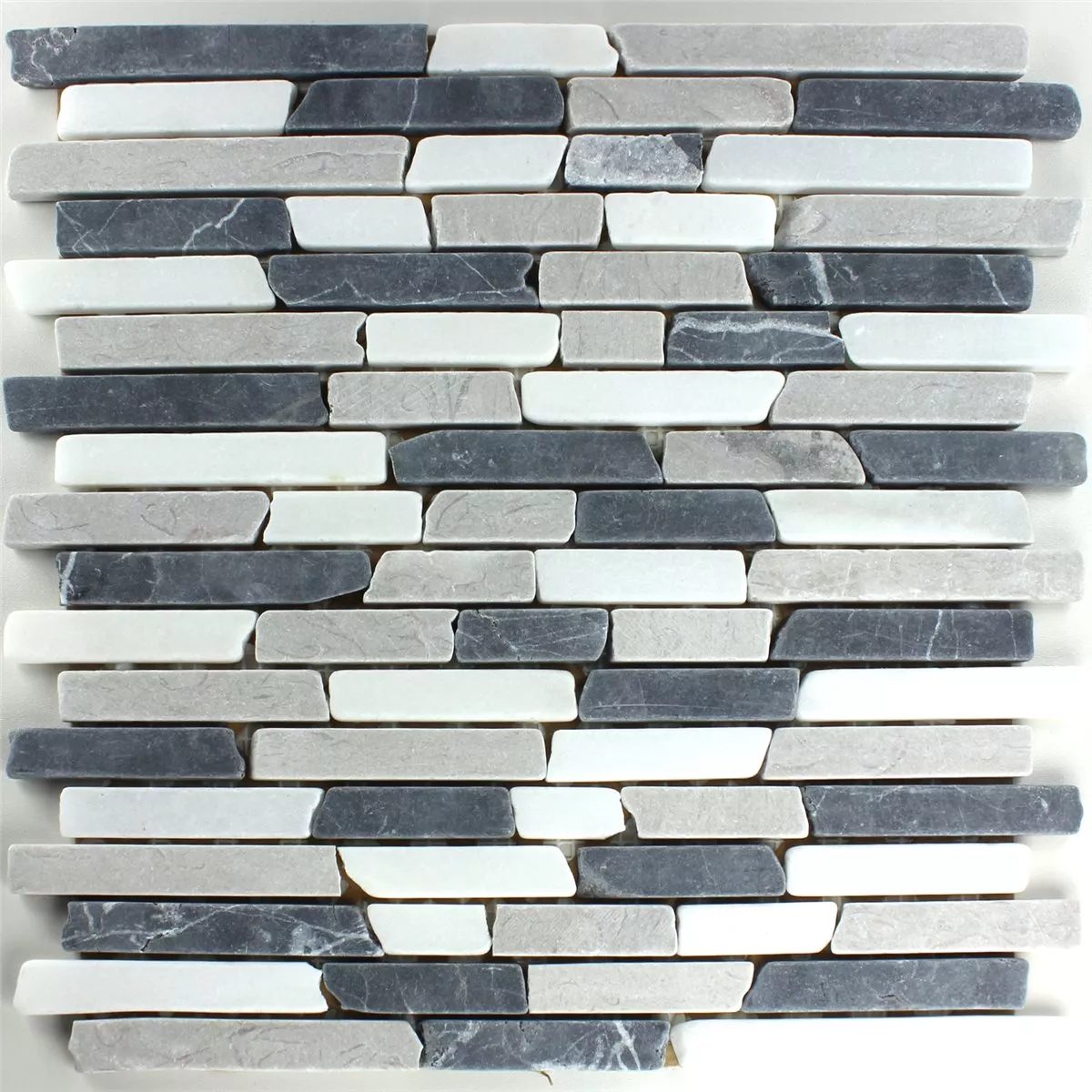 Mozaik Pločice Mramor Botticino Grey Brick
