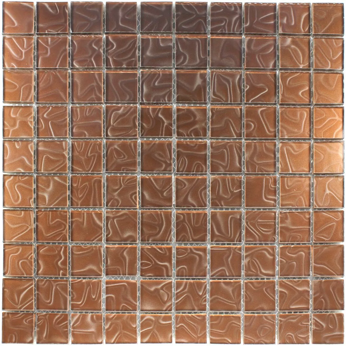 Mozaik Pločice Staklo Calypso Smeđa