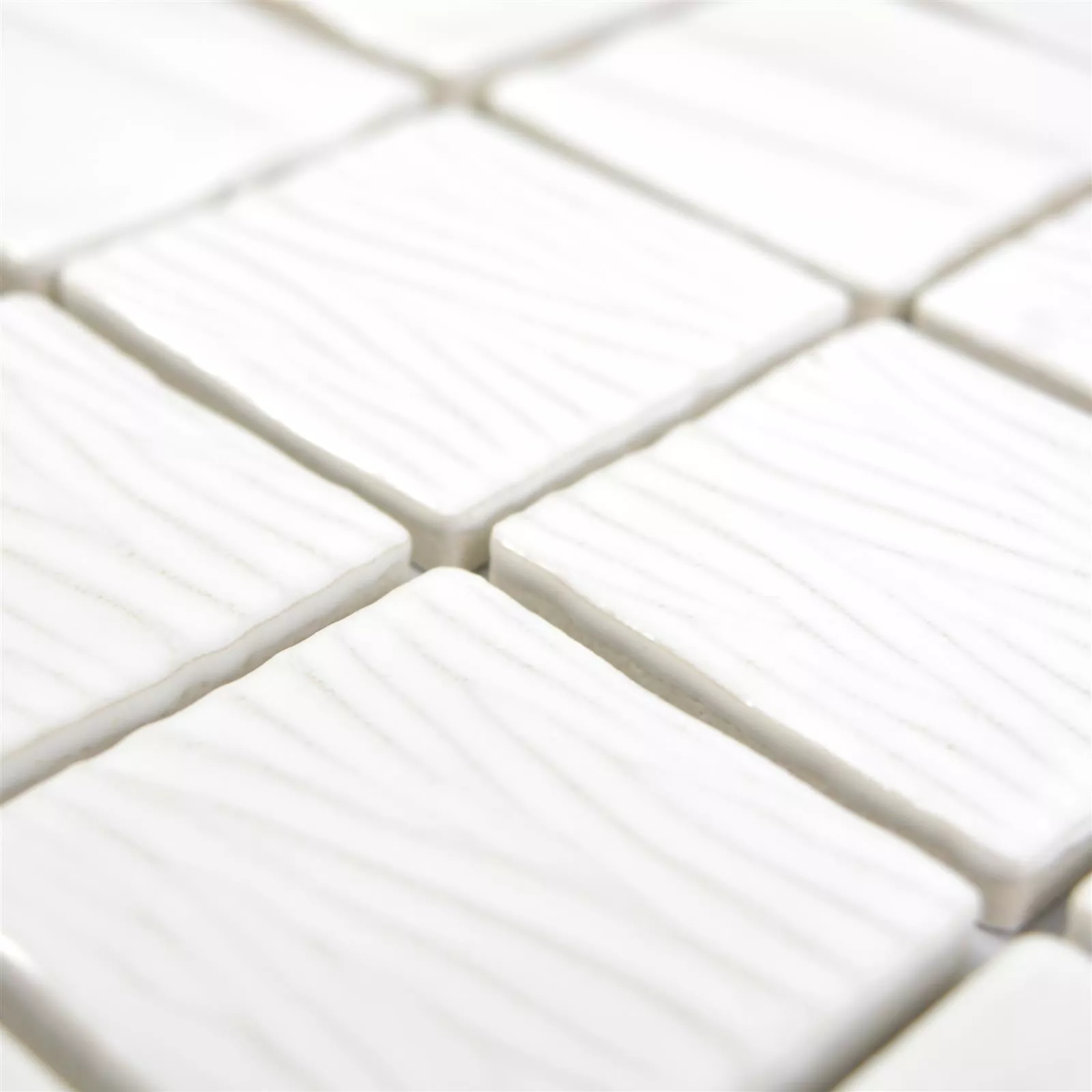 Keramički Mozaik Pločice Rokoko 3D Elegance Bijela