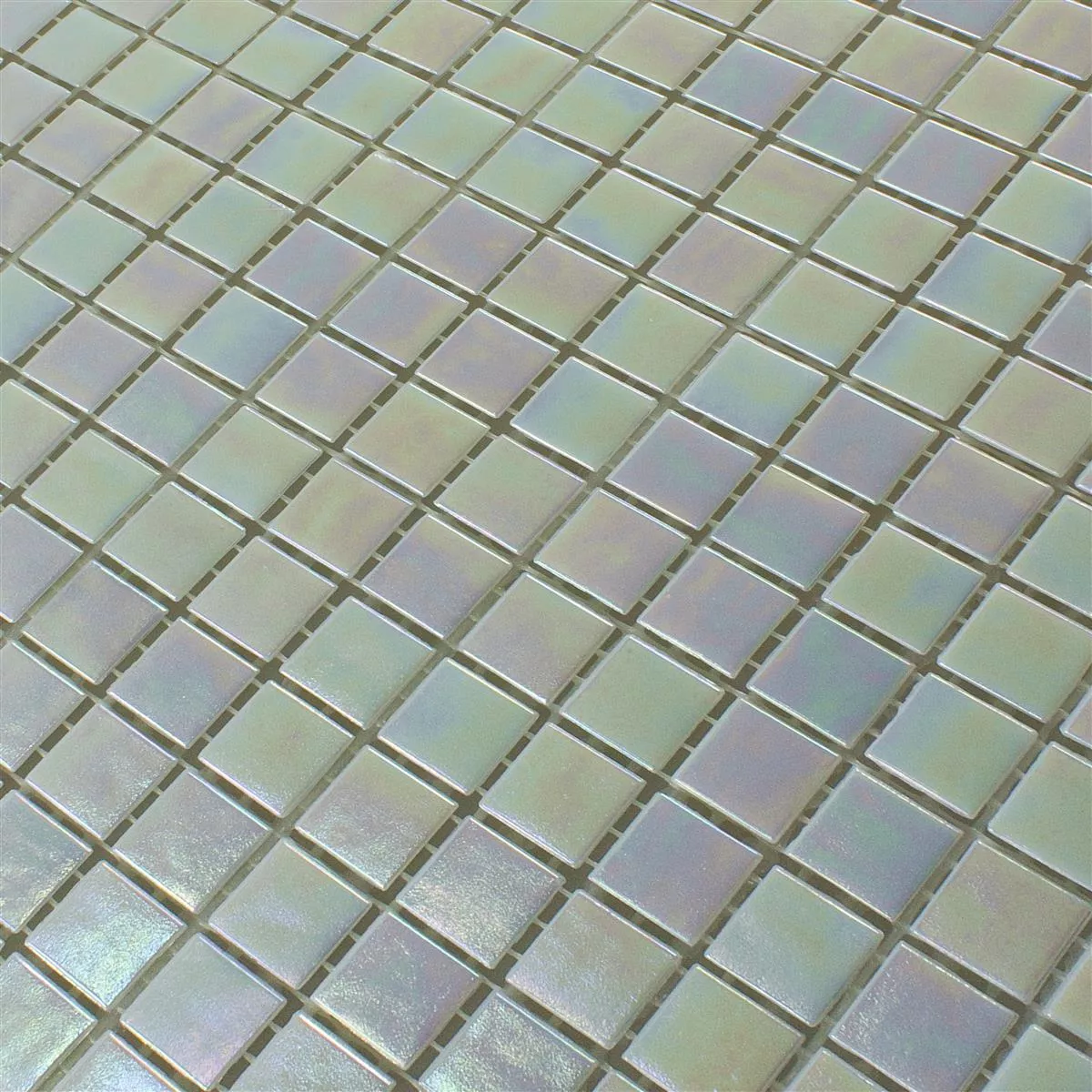 Stakleni Mozaik Efekt Sedefa Ingolstadt Bijela Kvadrat 15