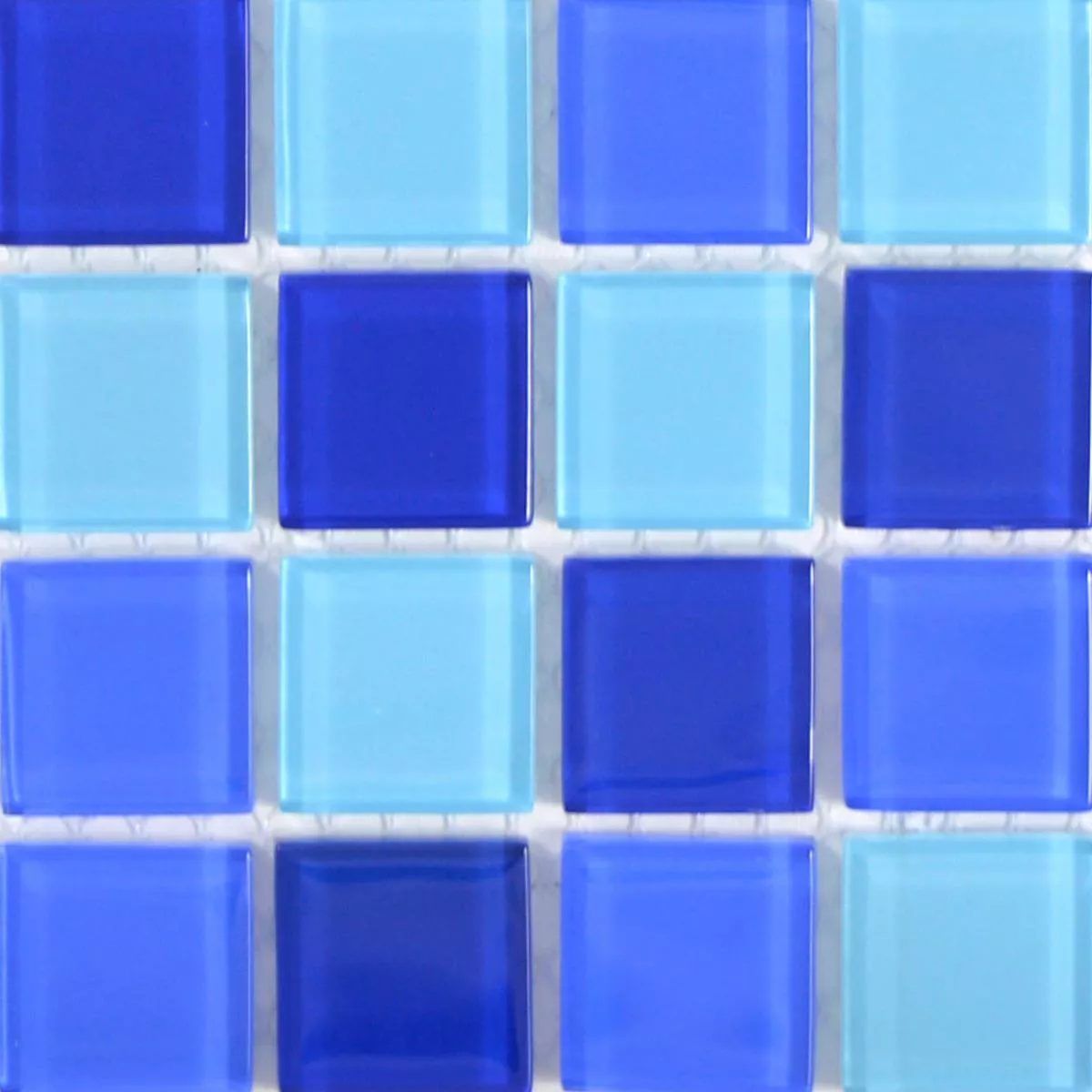 Uzorak Stakleni Mozaik Pločice Bommel Plava