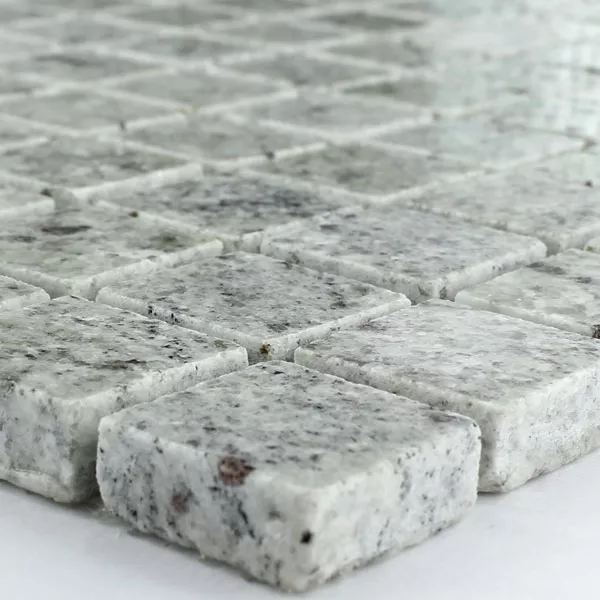 Mozaik Pločice Granit 23x23x8mm Siva Bijela