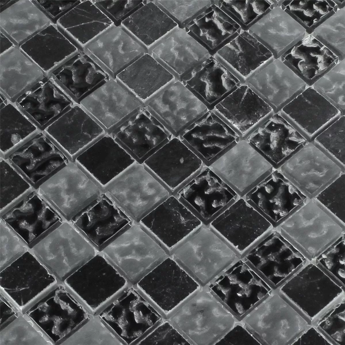 Mozaik Pločice Staklo Mramor Zambia Rebrast 23x23x8mm