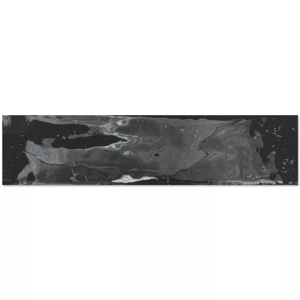 Zidne Pločice Kiowa Sjajne Valovit 6x25cm Antracit Zidne Pločice Kiowa Sjajne Valovit 6x25cm Antracit