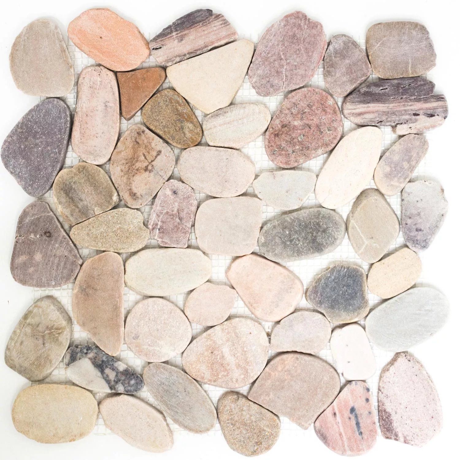 Uzorak Riječni Oblutak Mozaik Prirodni Kamen Izrezan Kos