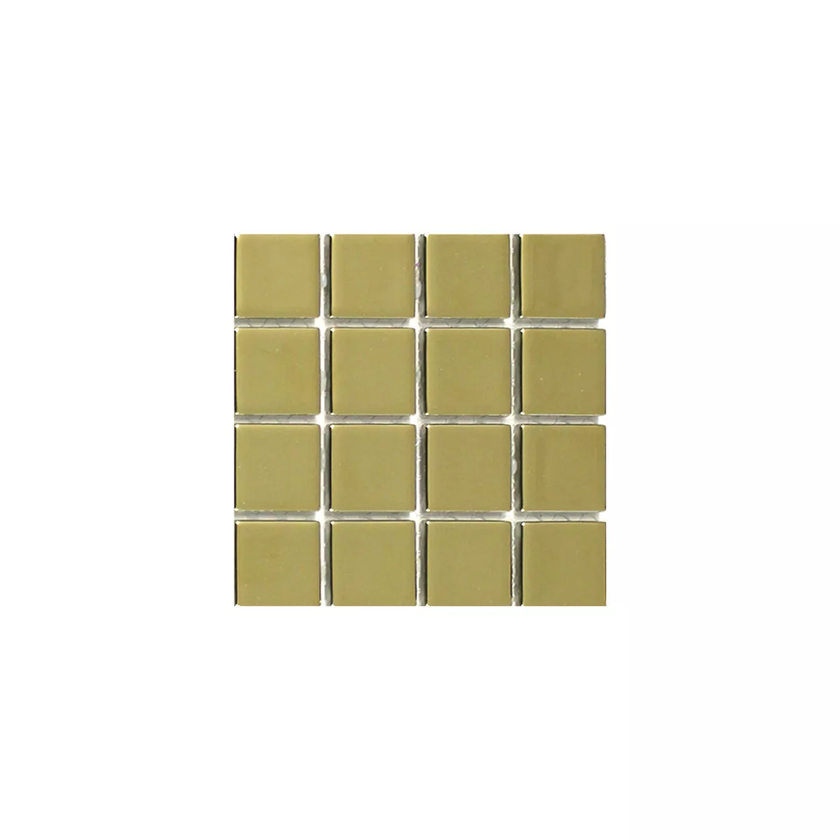 Uzorak Stakleni Mozaik Pločice Zlatna Uni 25x25x4mm