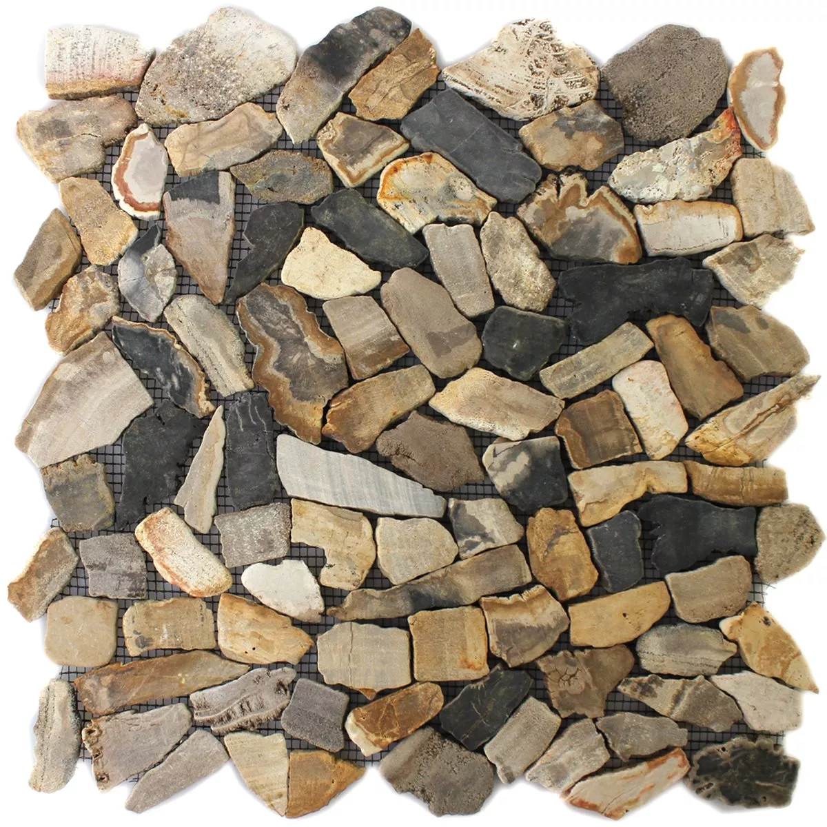 Uzorak Mozaik Pločice Lomljeni Mramor Antika Oak