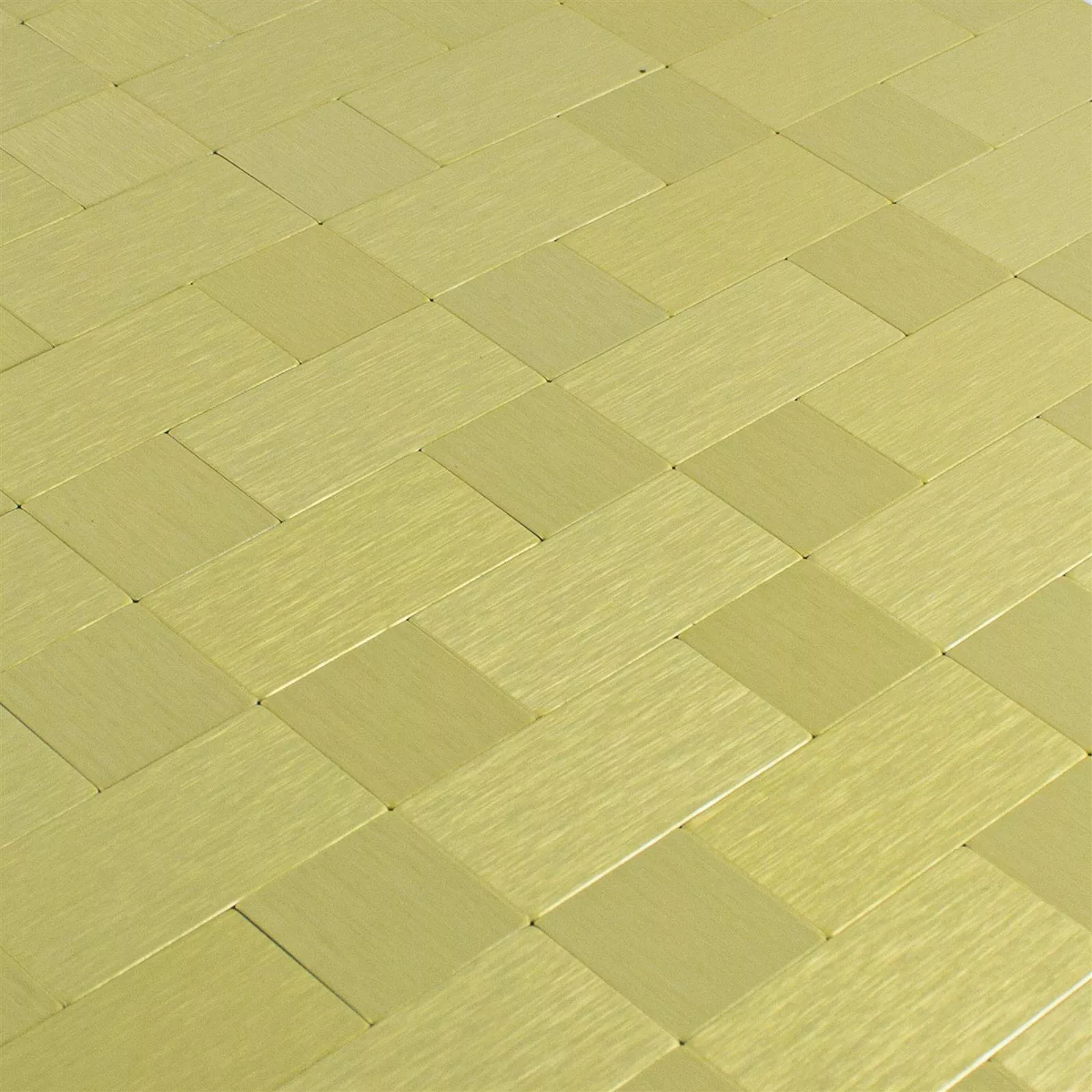 Uzorak iz Mozaik Pločice Metal Samoljepljiv Vryburg Zlatna Kombi