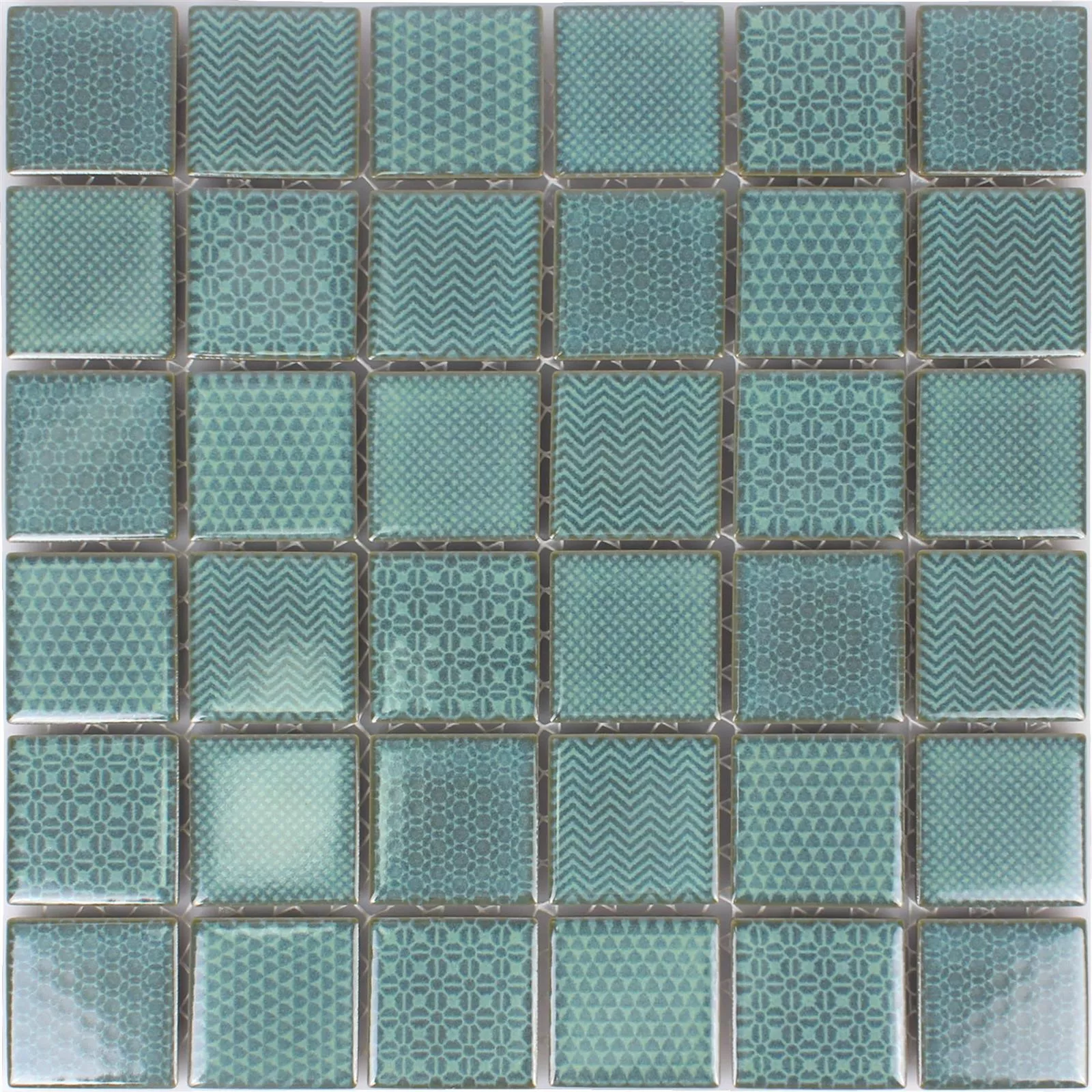 Uzorak Mozaik Pločice Keramika Sapporo Zelena