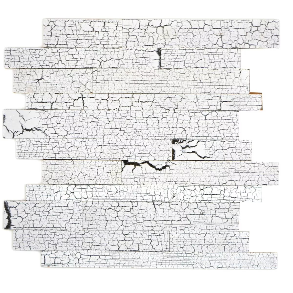 Mozaik Pločice Drvo Paris Kompozicija Samoljepljiv Bijela