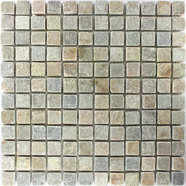 Mozaik Pločice Kvarcit Prirodni Kamen Bež Mix