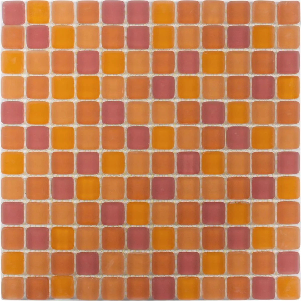 Stakleni Mozaik Pločice Ponterio Frosted Narančasta Mix