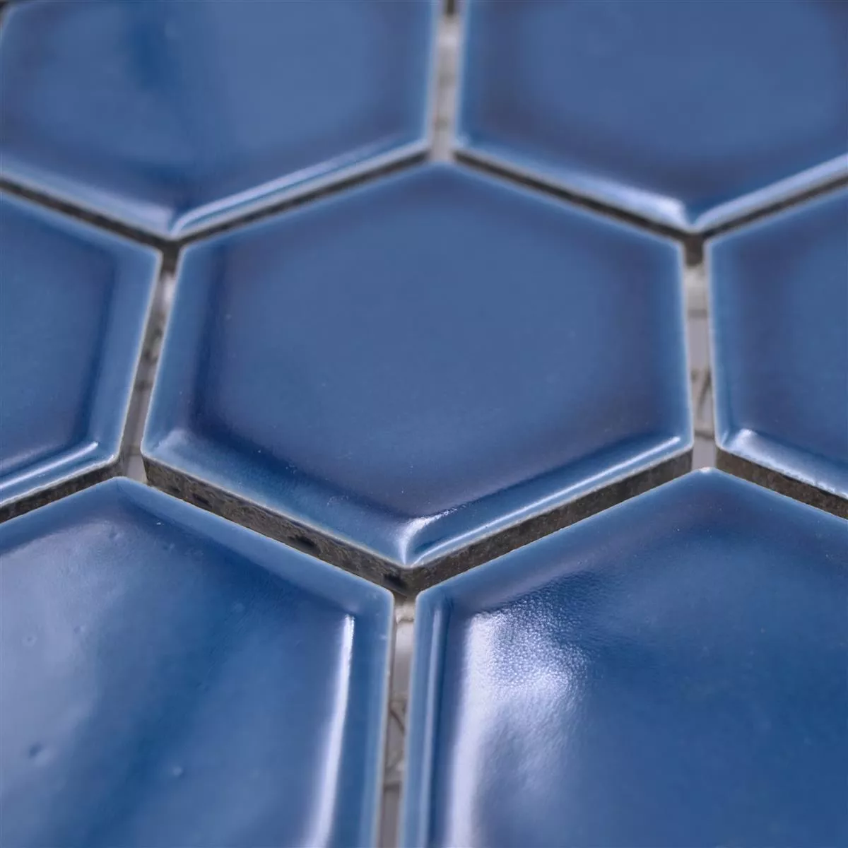 Uzorak iz Keramički Mozaik Salomon Šesterokut Plava Zelena H51