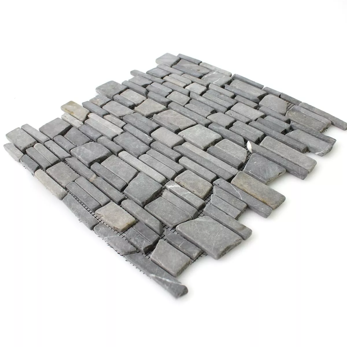 Uzorak Mozaik Pločice Mramor Prirodni Kamen Brick Neromarquina