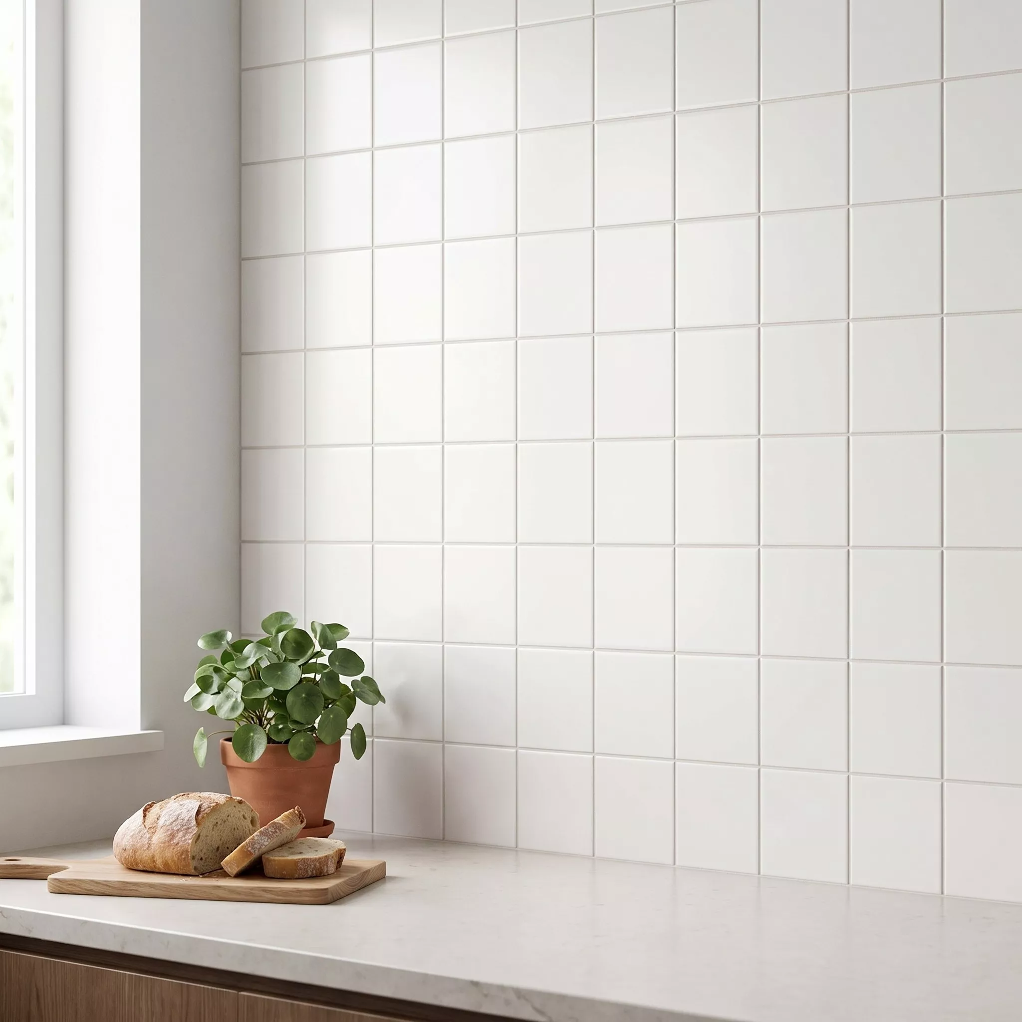 Metro pločica Bijela Mat 10x10 cm Bez Faceta Freyburg Blanco