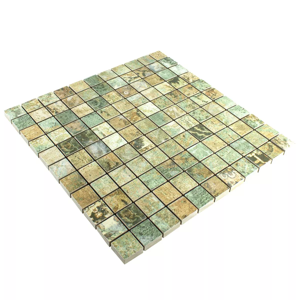 Keramički Mozaik Pločice Moonlight Smeđa Zelena 25x25mm