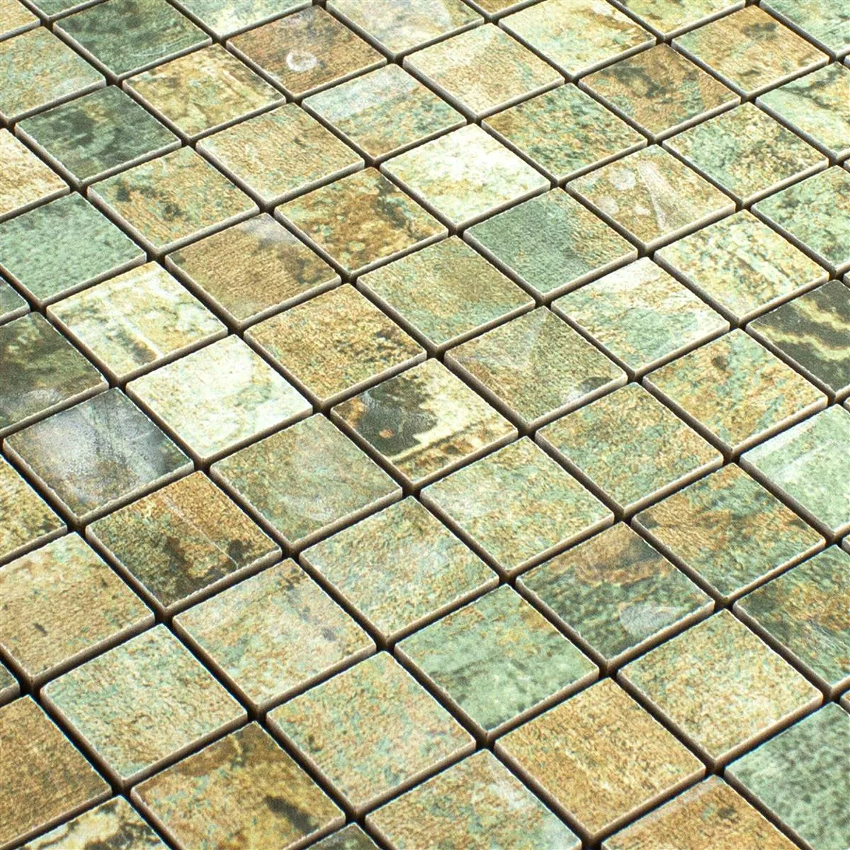 Uzorak Keramički Mozaik Pločice Moonlight Smeđa Zelena
