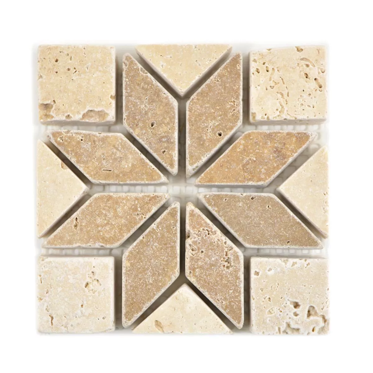 Prirodni Kamen Element Mozaika Baton Smeđa Bež 10x10cm
