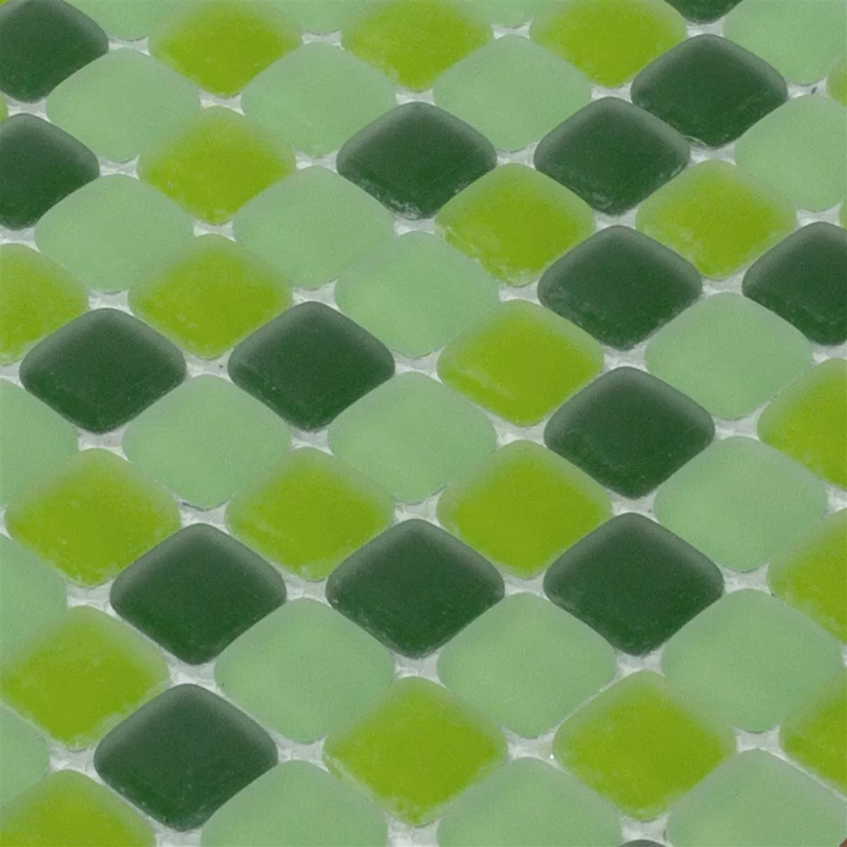 Uzorak Stakleni Mozaik Pločice Ponterio Frosted Zelena Mix