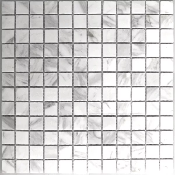 Uzorak Mozaik Pločice Mramor  Bijelo Polirano