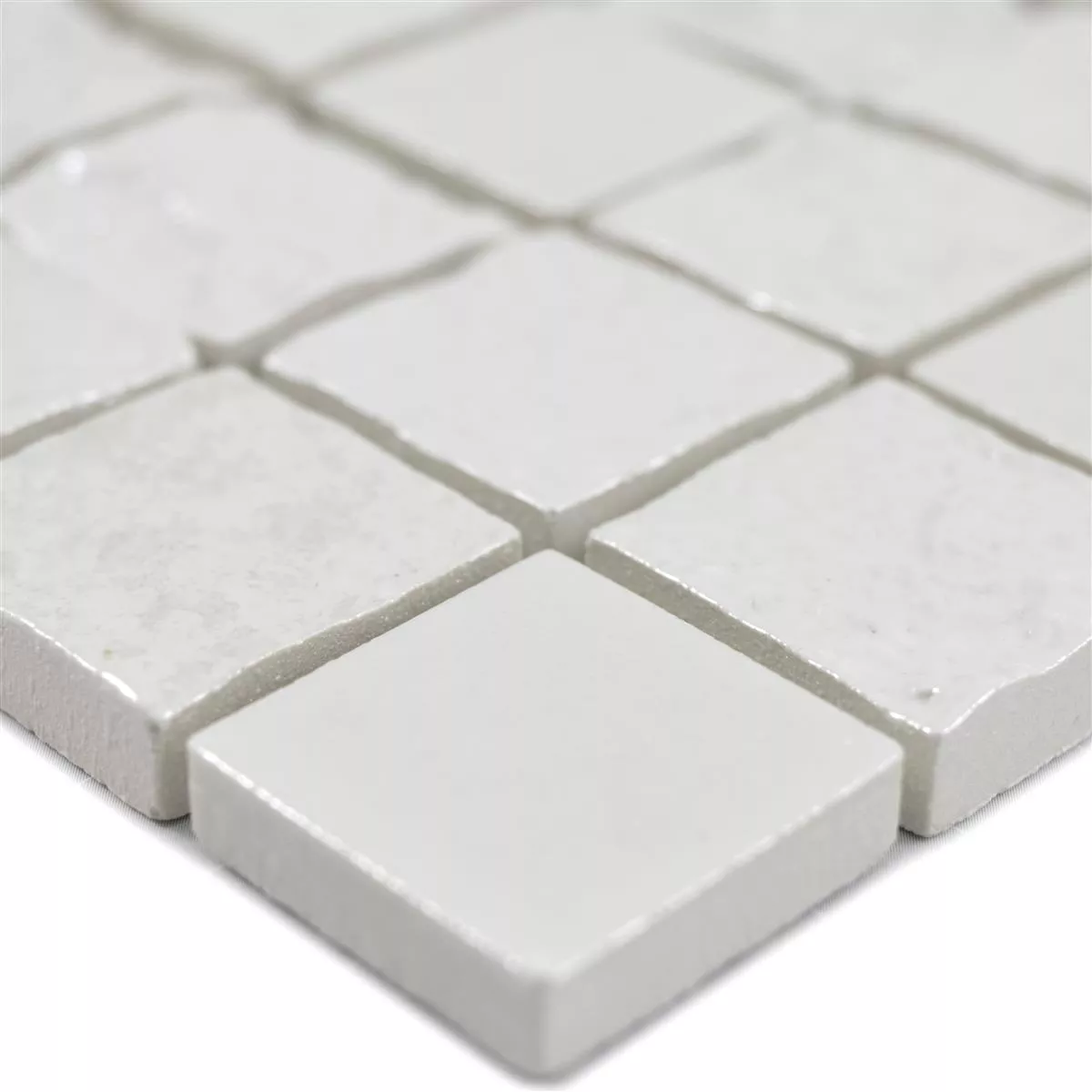 Keramički Mozaik Pločice Shogun 3D Bijela 