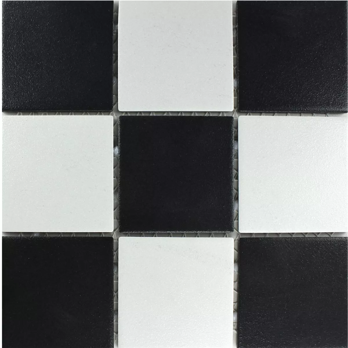 Uzorak Mozaik Pločice Keramika Crna Bijela Mat