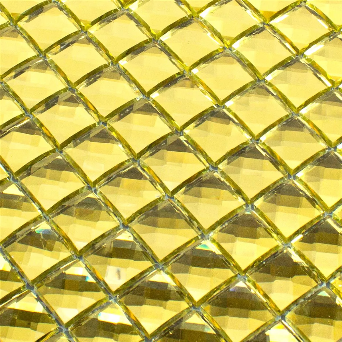Staklo Mozaik Pločice Victoria Zlatna Kvadrat 23