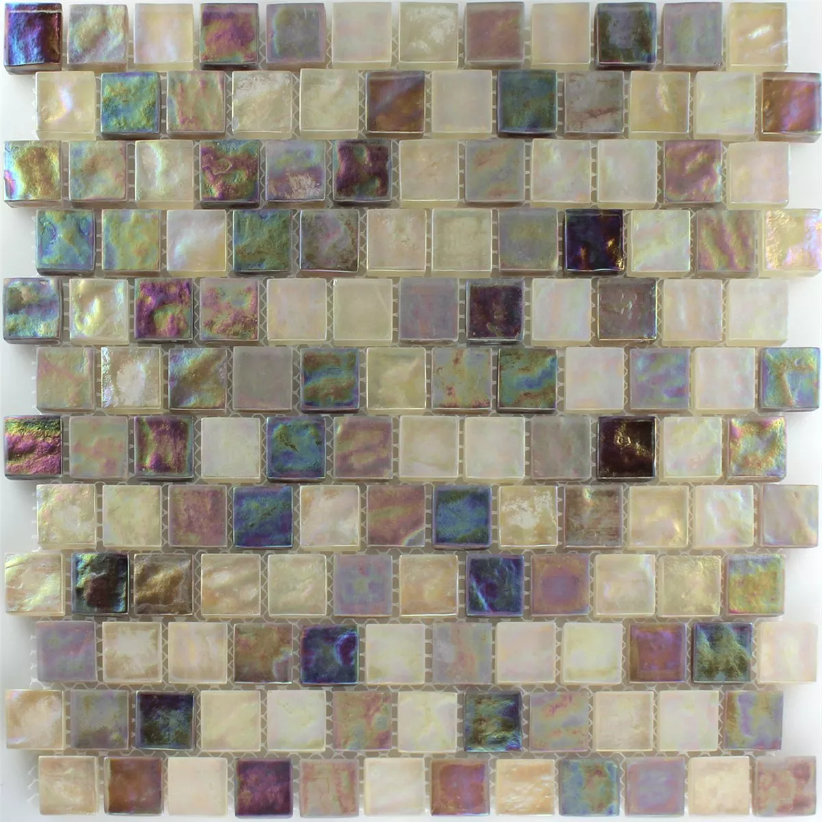 Uzorak Mozaik Pločice Staklena Krema Od Sedefa