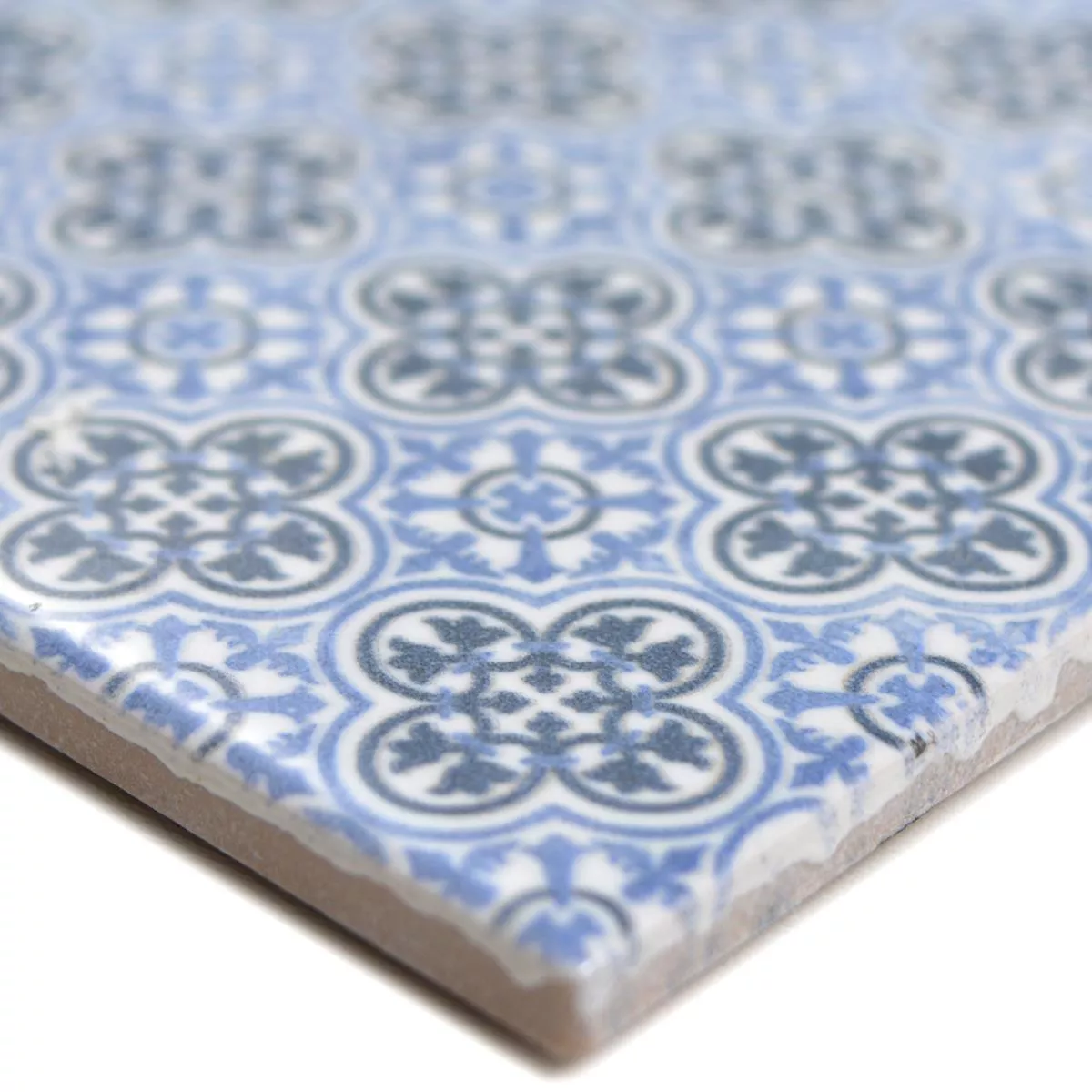 Uzorak Keramika Mozaik Pločice Daymion Retro Izgled Plava 
