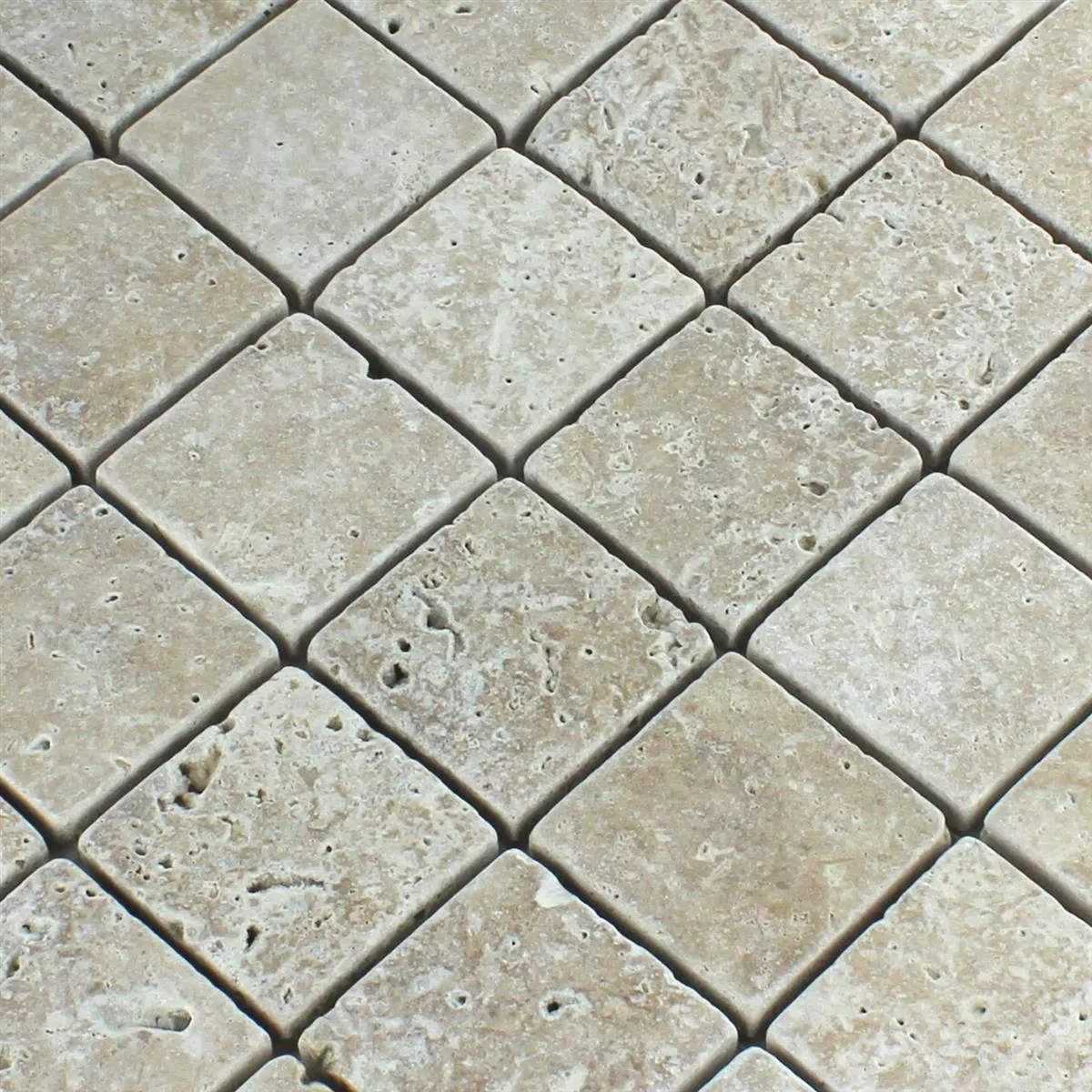Mozaik Pločice Travertin Noce Lomljen 48x48x10mm