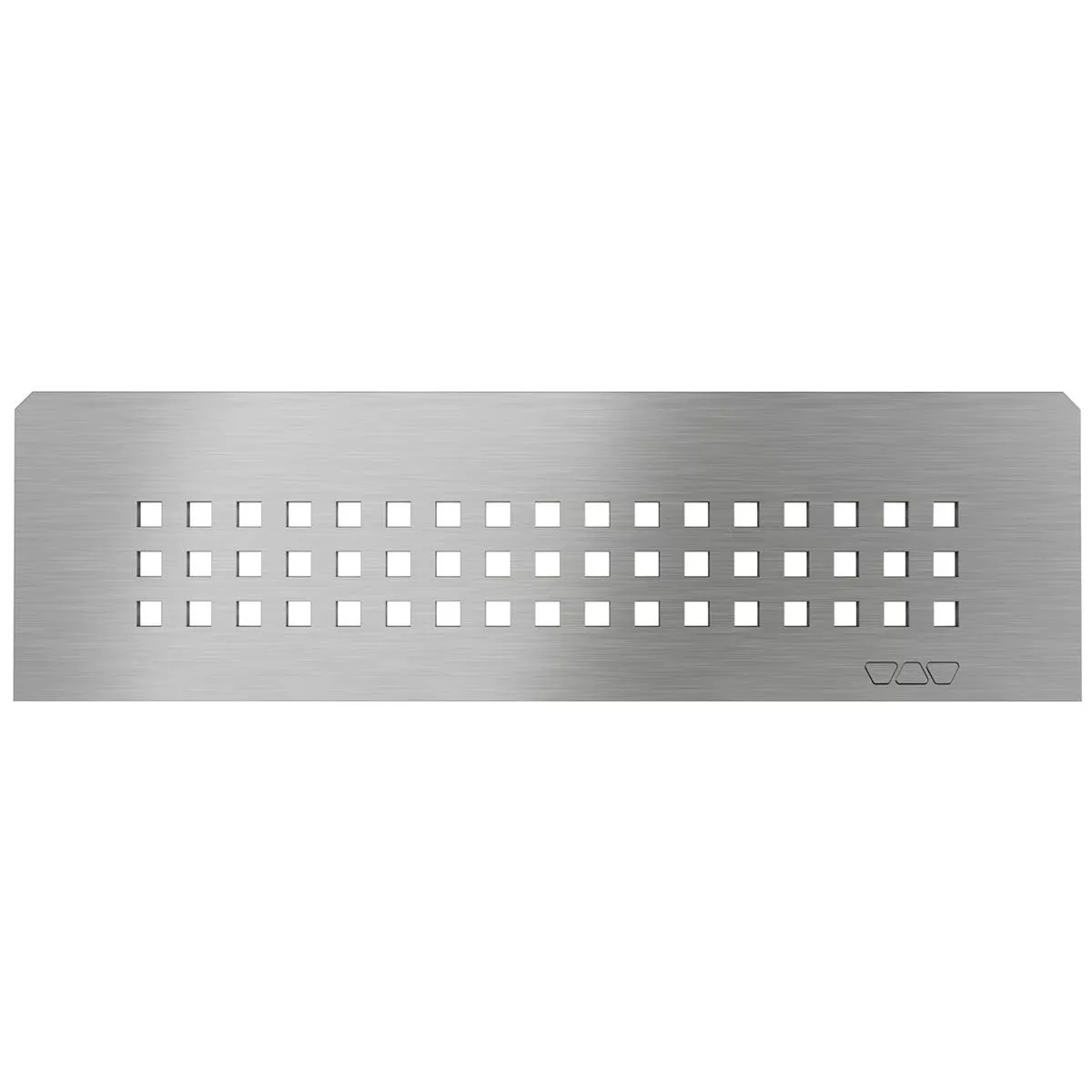 Zidna polica Schlüter pravokutna 30x8,7 cm kvadratna srebrna