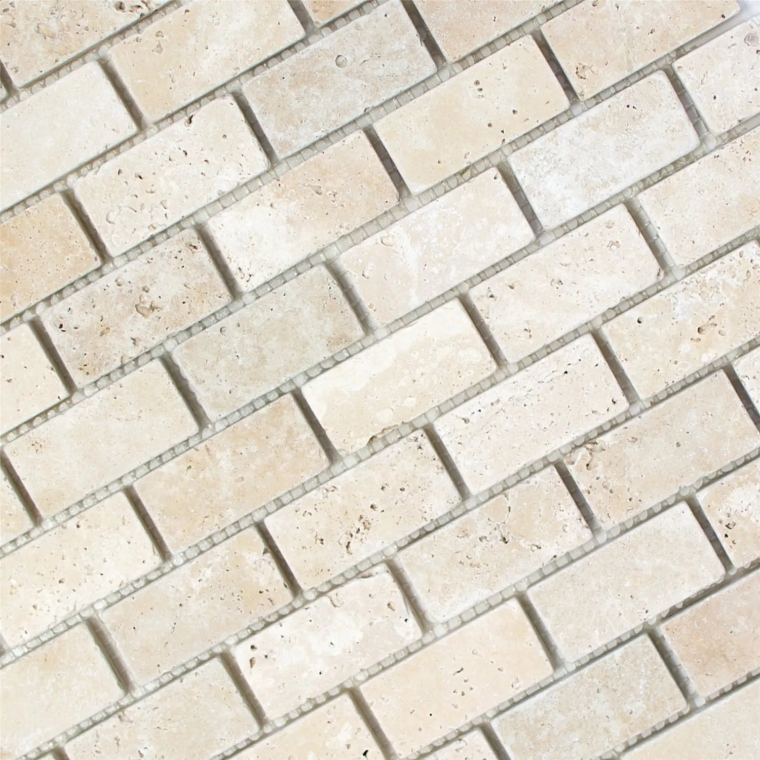 Mozaik Pločice Travertin Barga Bež Brick