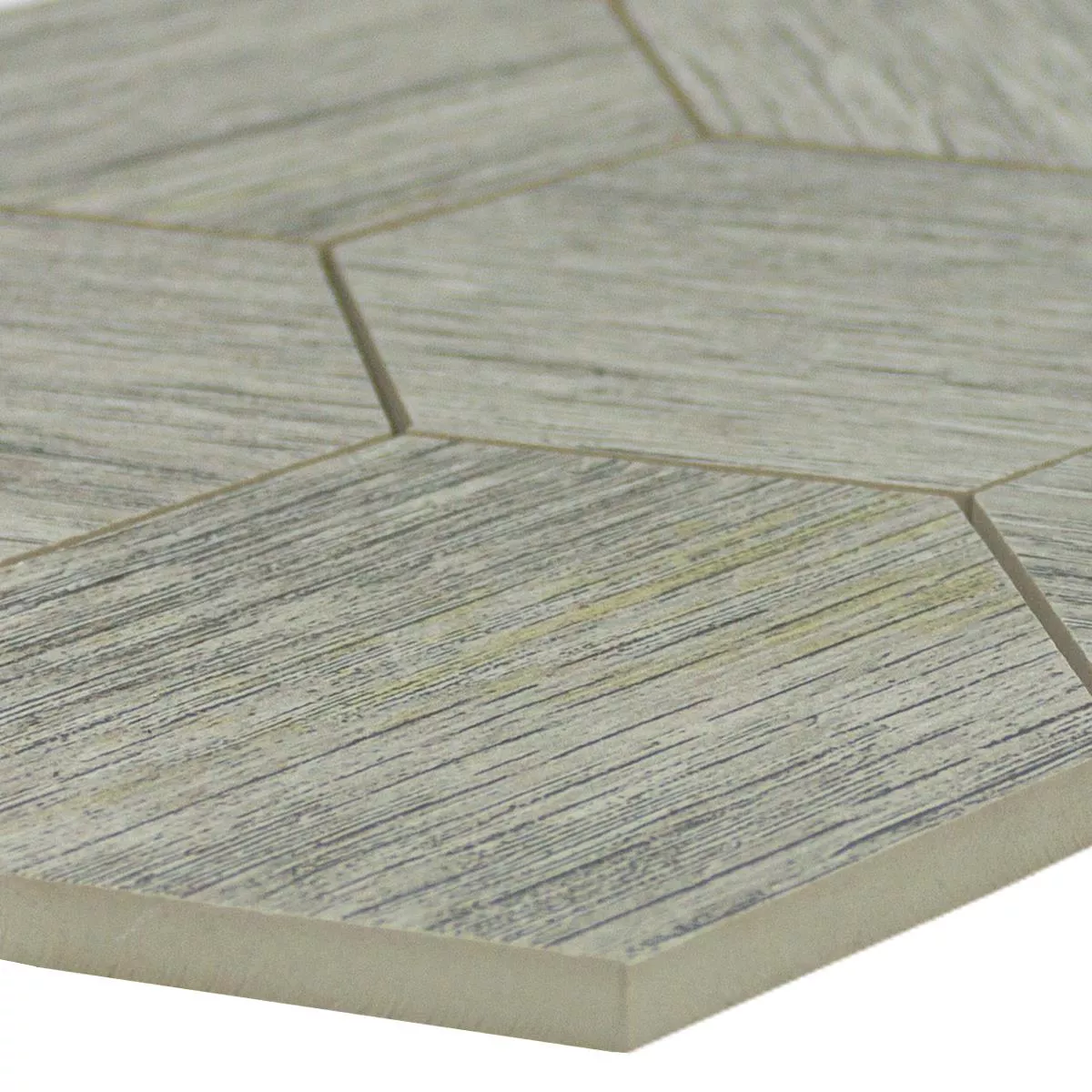 Gres Porculanske Pločice Mozaik Pločice Šesterokut Straubing Siva Gres Porculanske Pločice Mozaik Pločice Šesterokut Straubing Siva