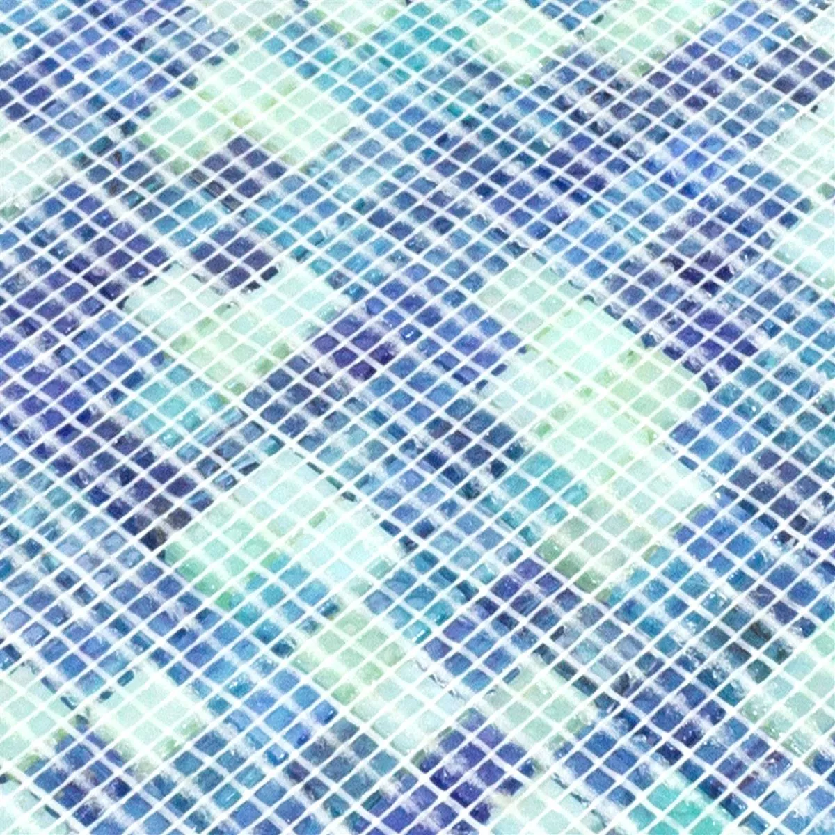 Stakleni Mozaik Pločice Carla Plava Tirkizna