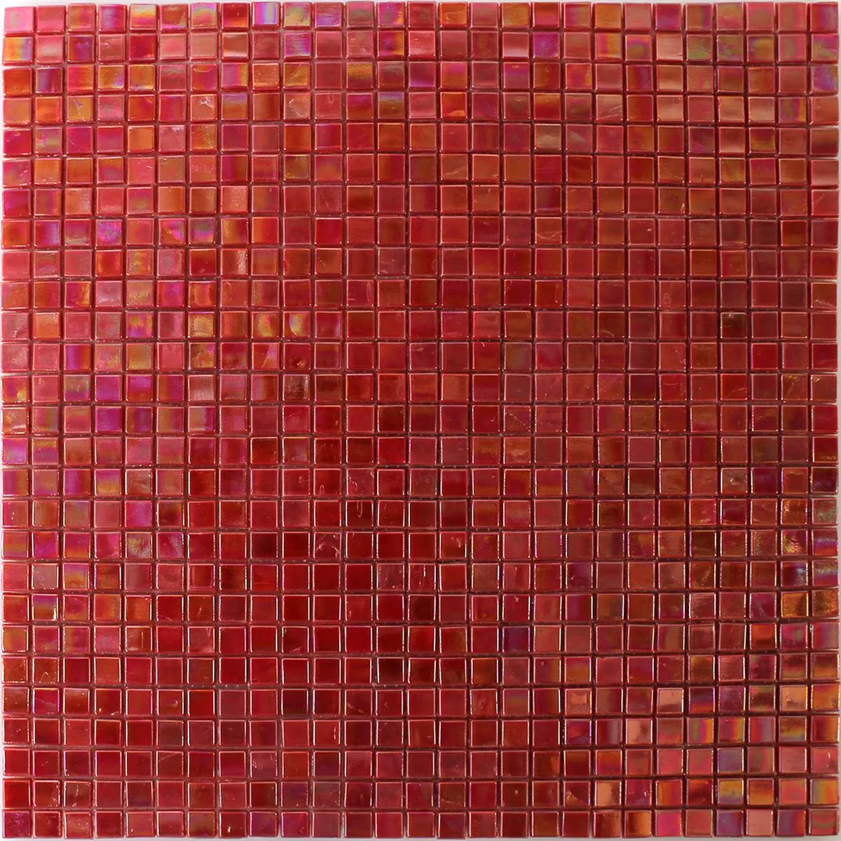 Stakleni Mozaik Pločice Efekt Sedefa Crvena