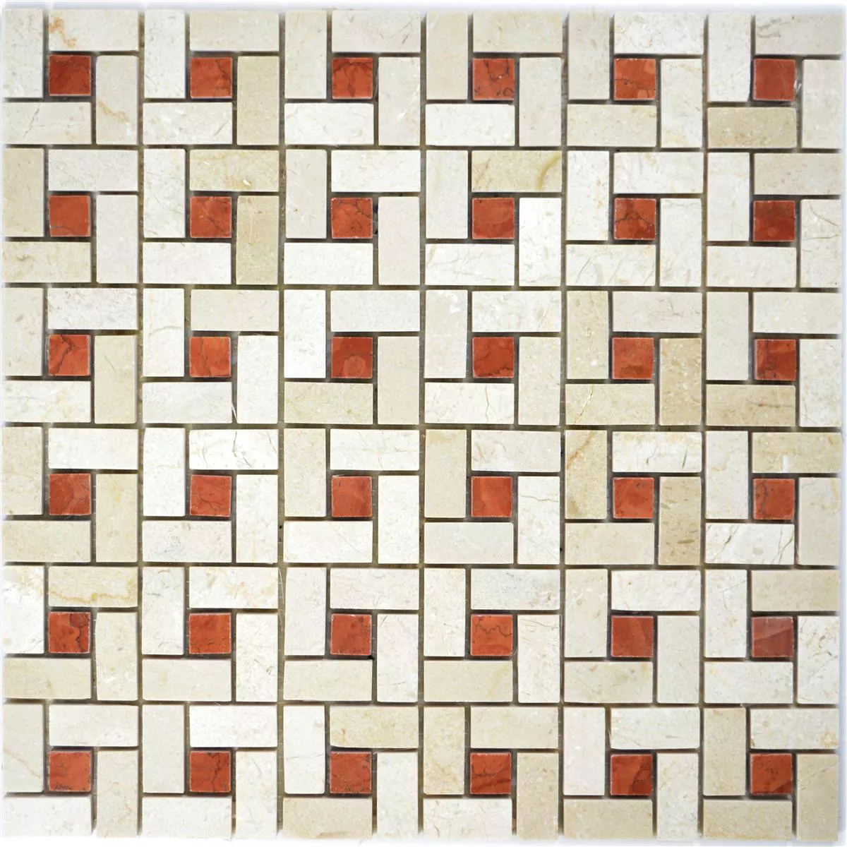 Uzorak Mozaik Od Prirodnog Kamena Pločice Umay Bež Pink