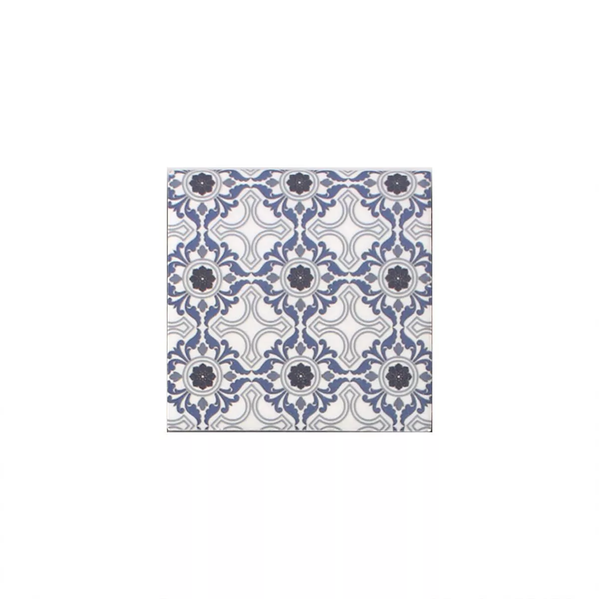 Uzorak Keramika Mozaik Pločice Daymion Retro Izgled Plava Smeđa 