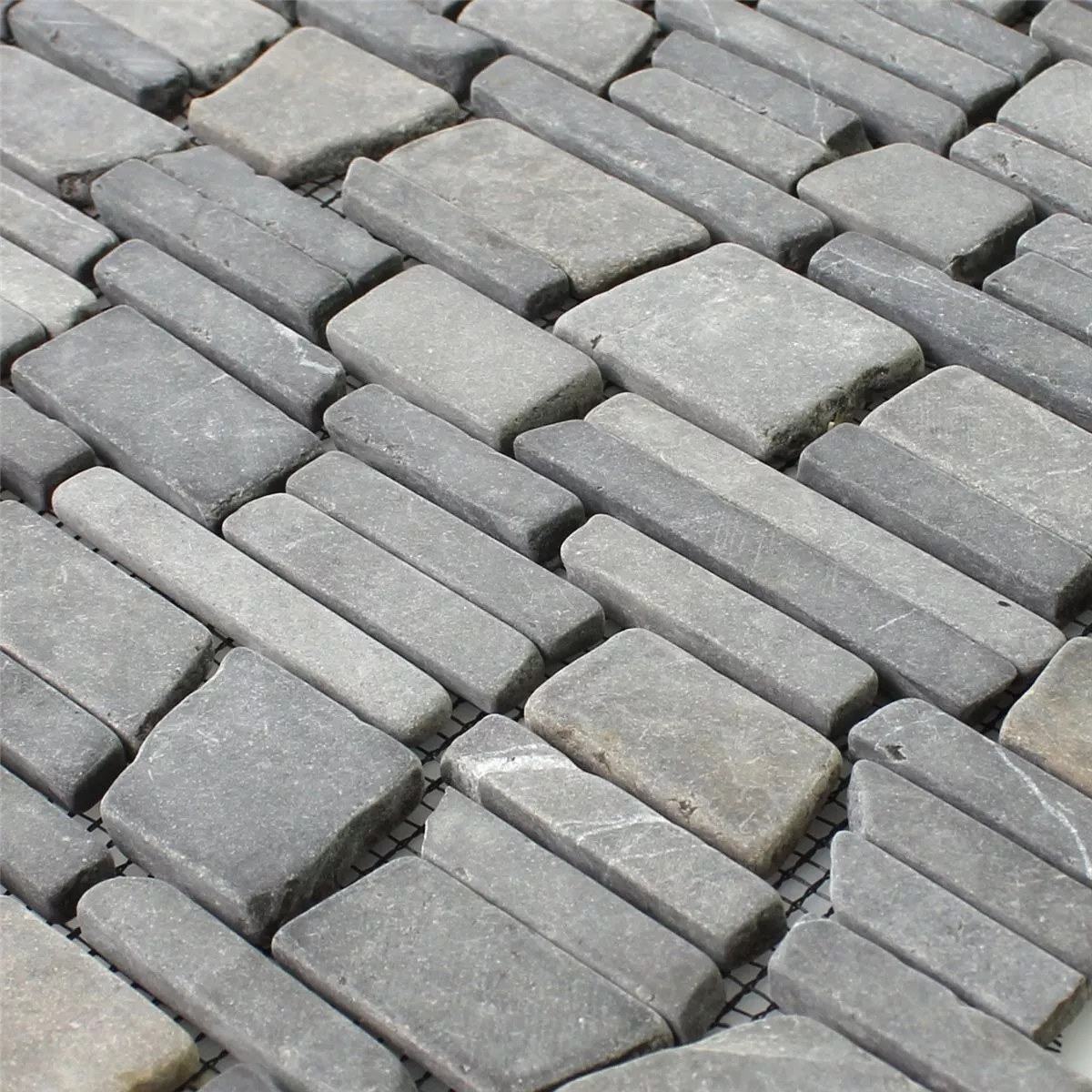 Uzorak Mozaik Pločice Mramor Prirodni Kamen Brick Neromarquina