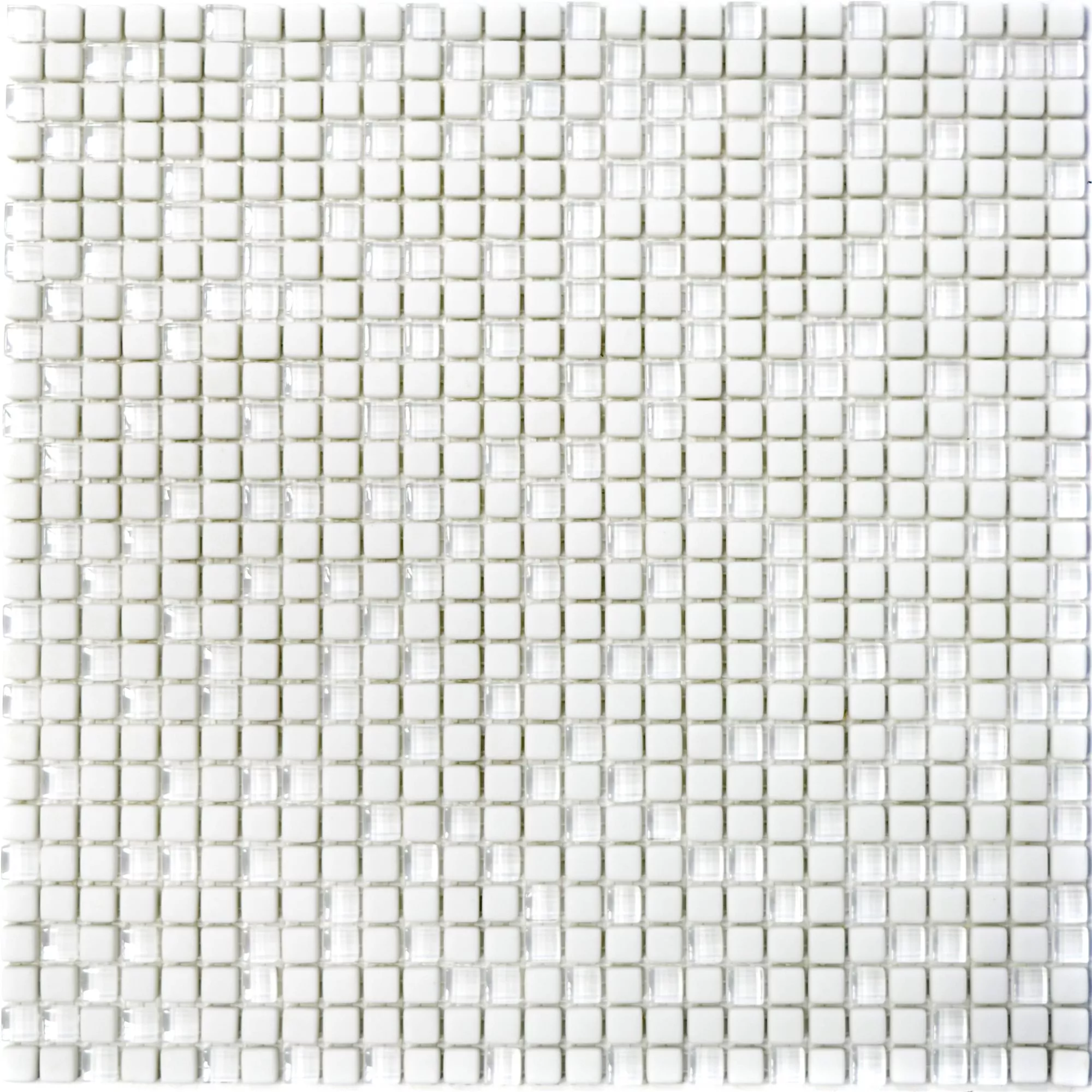 Uzorak Stakleni Mozaik Pločice Kassandra Bijela Mat