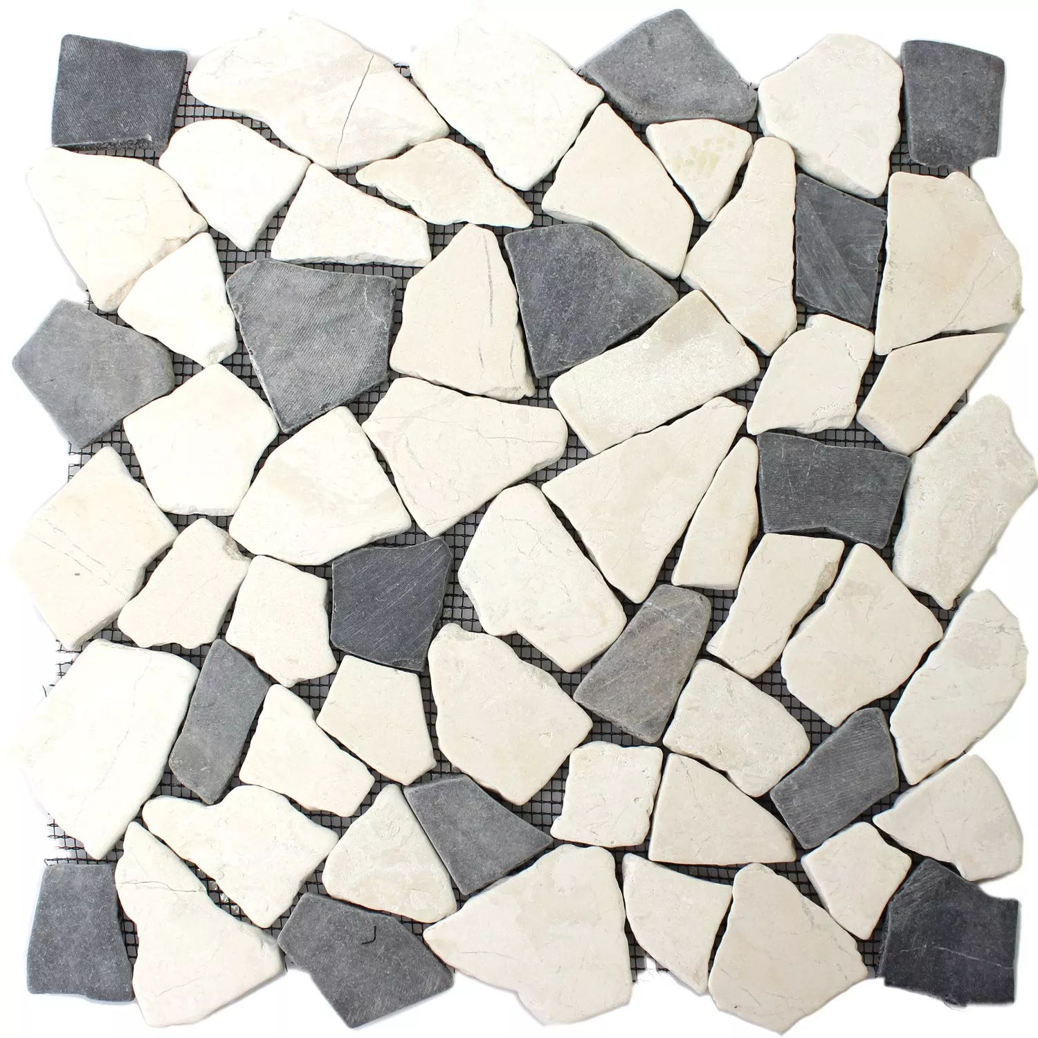 Mozaik Pločice Lomljeni Mramor Biancone Java