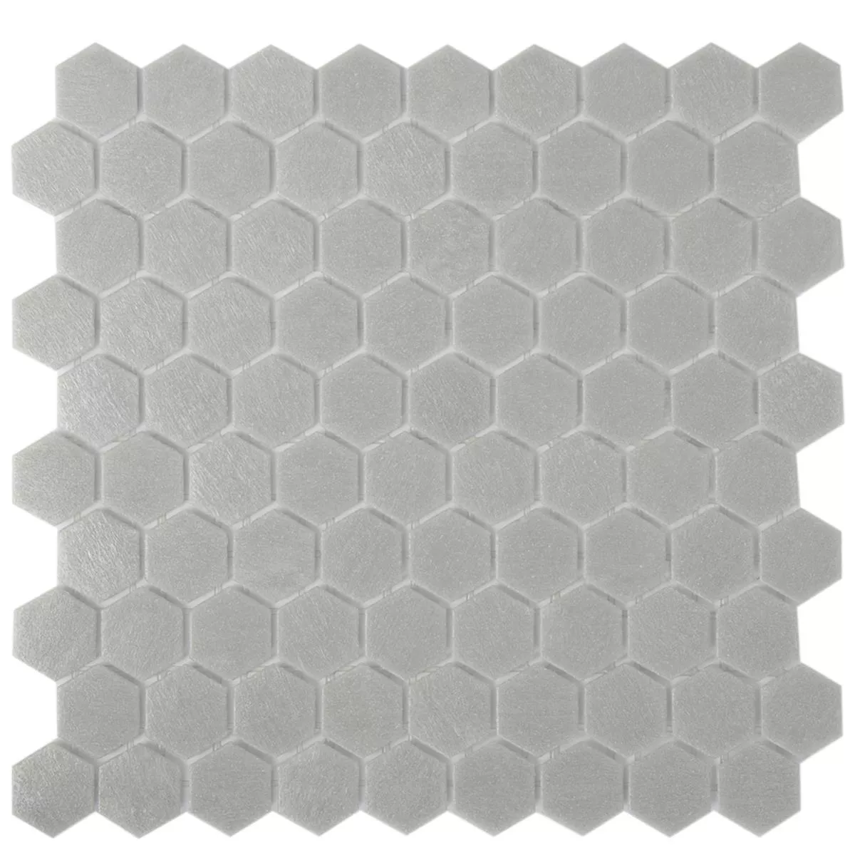 Glasmosaik Fliesen Trend-Vi Hexagonal 152 Grau