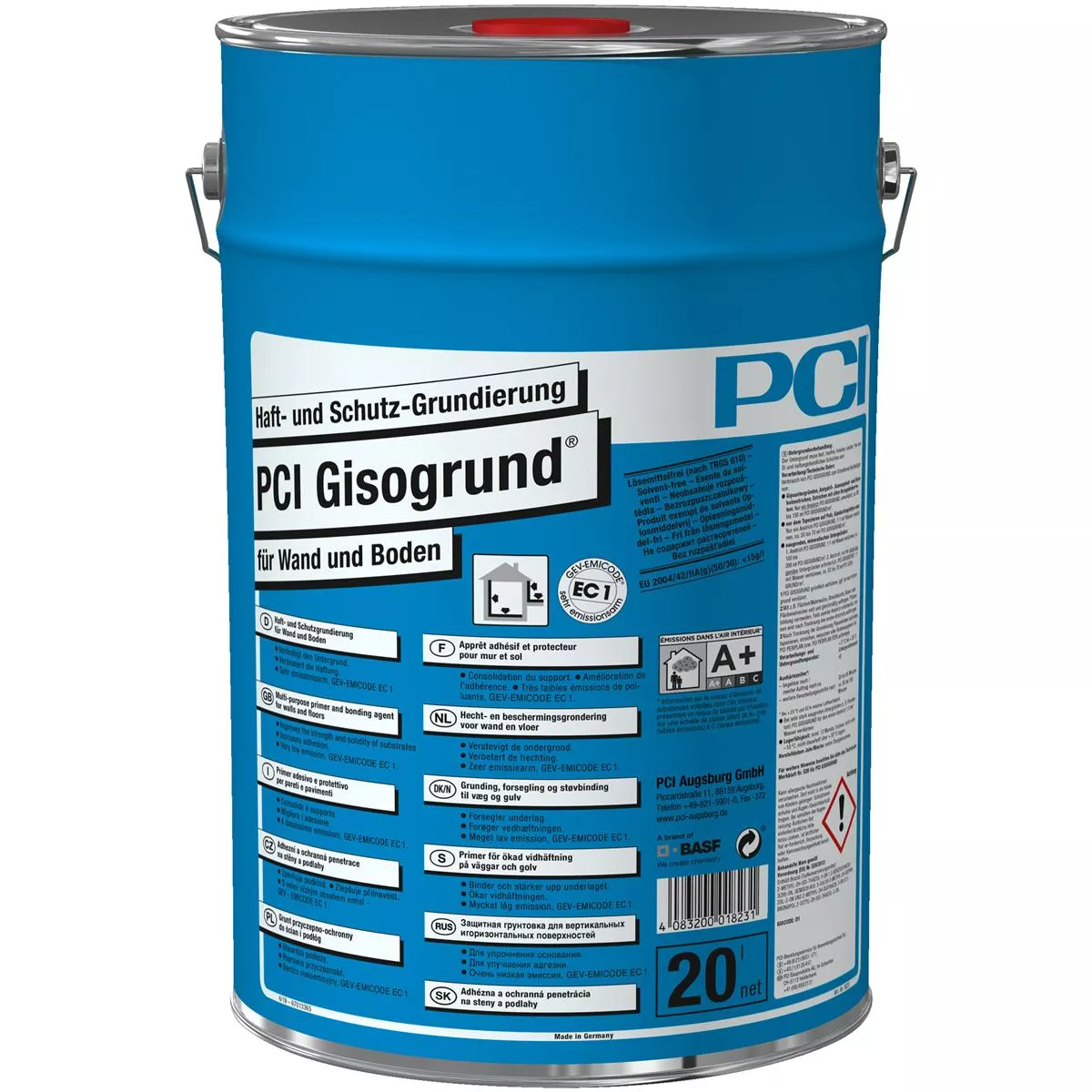 PCI Gisogrund ljepilo i zaštitni temeljni premaz plavi 20 litara